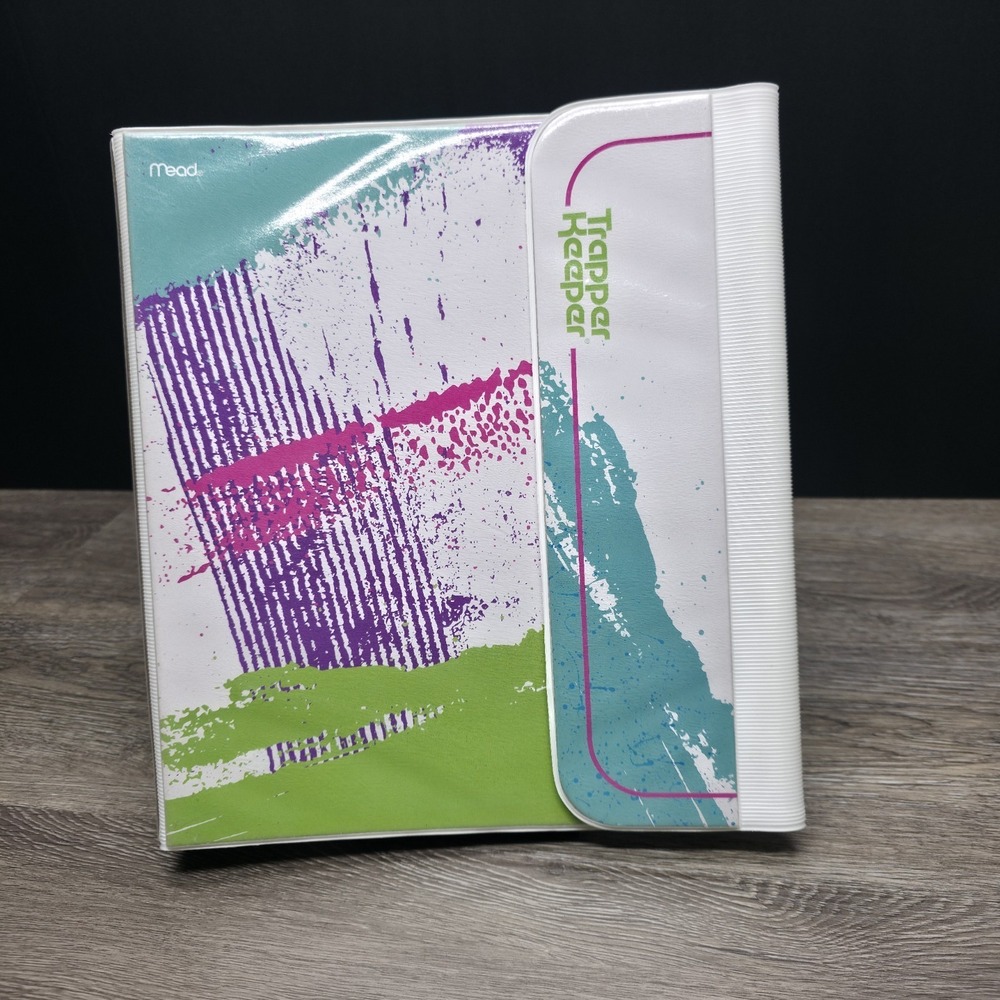 Trapper Keeper Binder Portfolio By Mead - Paint Splash Theme